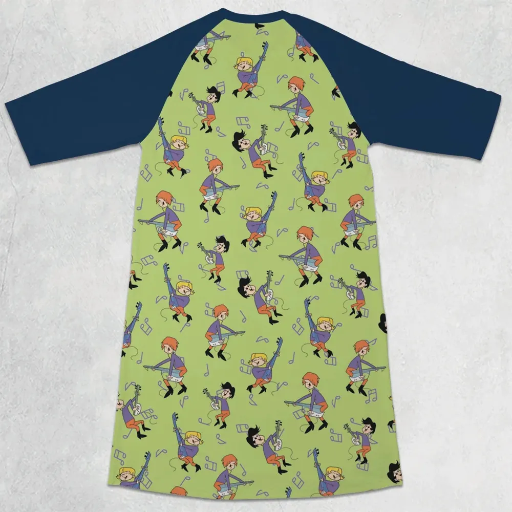 Retro Drip The Impossibles 3/4 Sleeve Raglan Dress - 2