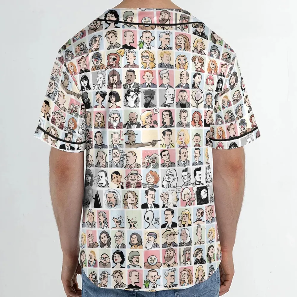 Many Faces of Twin Peaks Unisex Baseball Jersey - 2