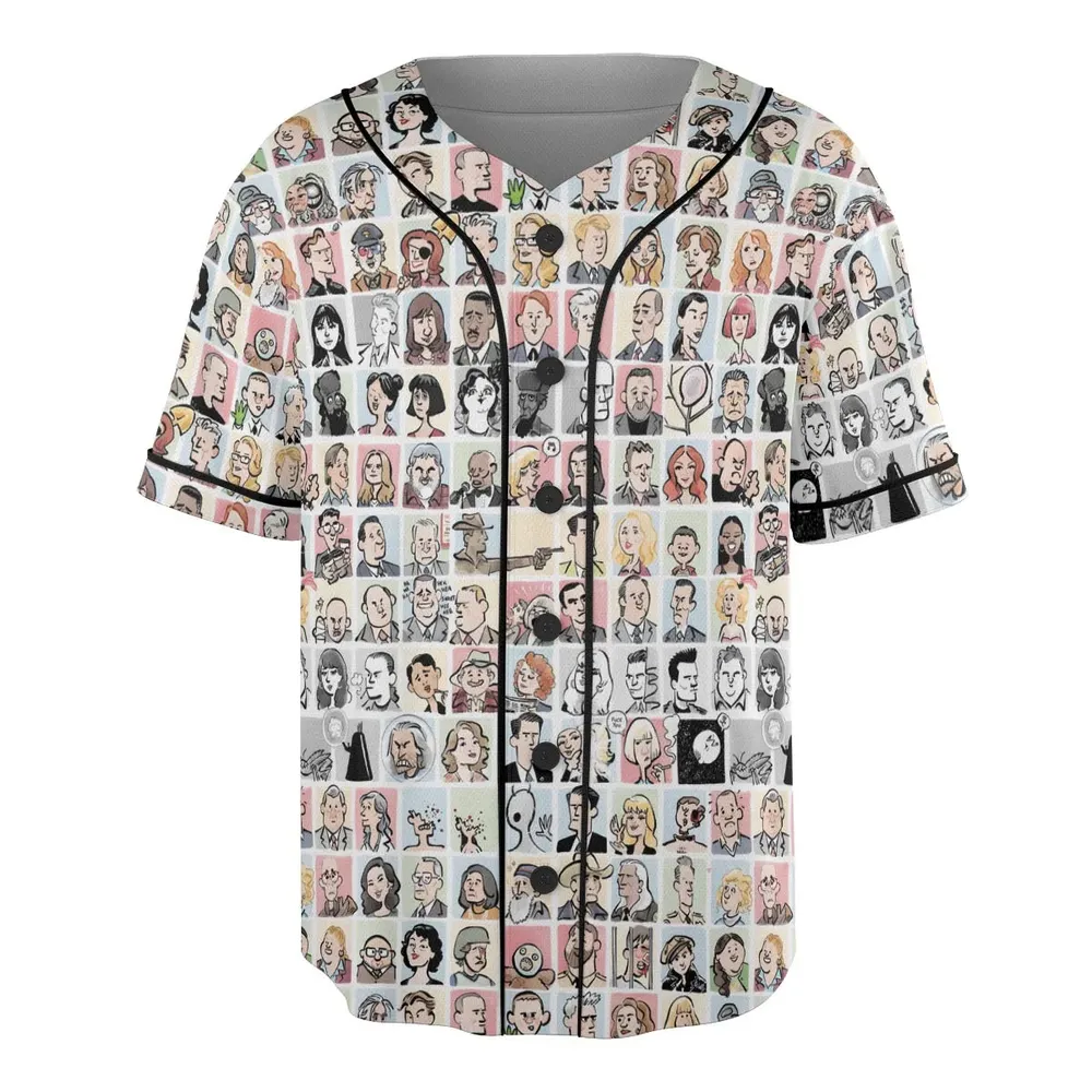 Many Faces of Twin Peaks Unisex Baseball Jersey - 3