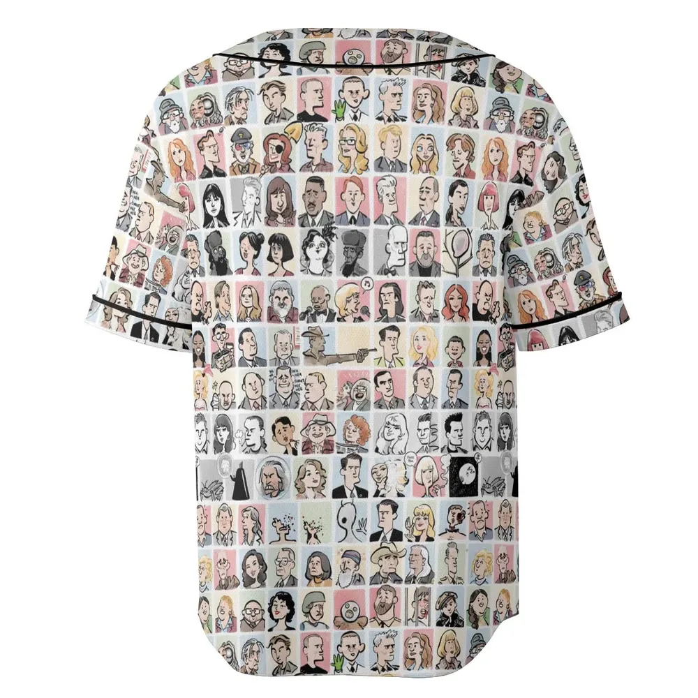 Many Faces of Twin Peaks Unisex Baseball Jersey - 4