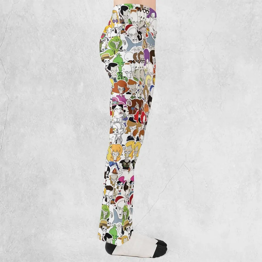Roger the Alien American Dad Flare Leggings - 2