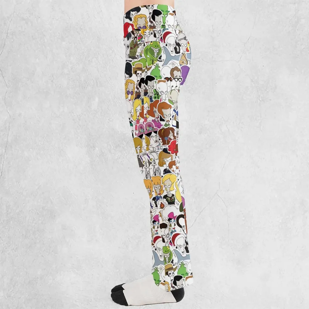 Roger the Alien American Dad Flare Leggings - 3