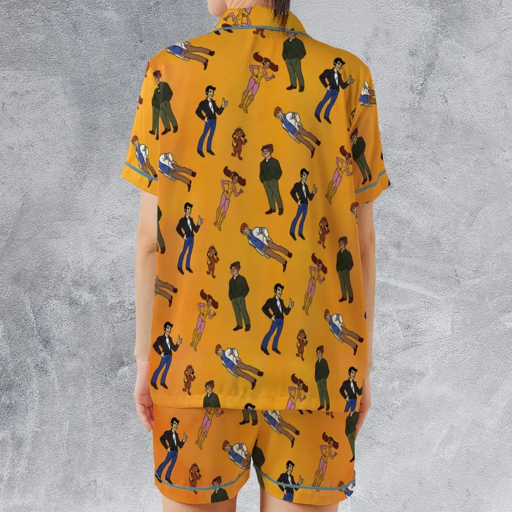 The Fonz and the Happy Days Gang Satin Short-Sleeve Pajamas Set - 2