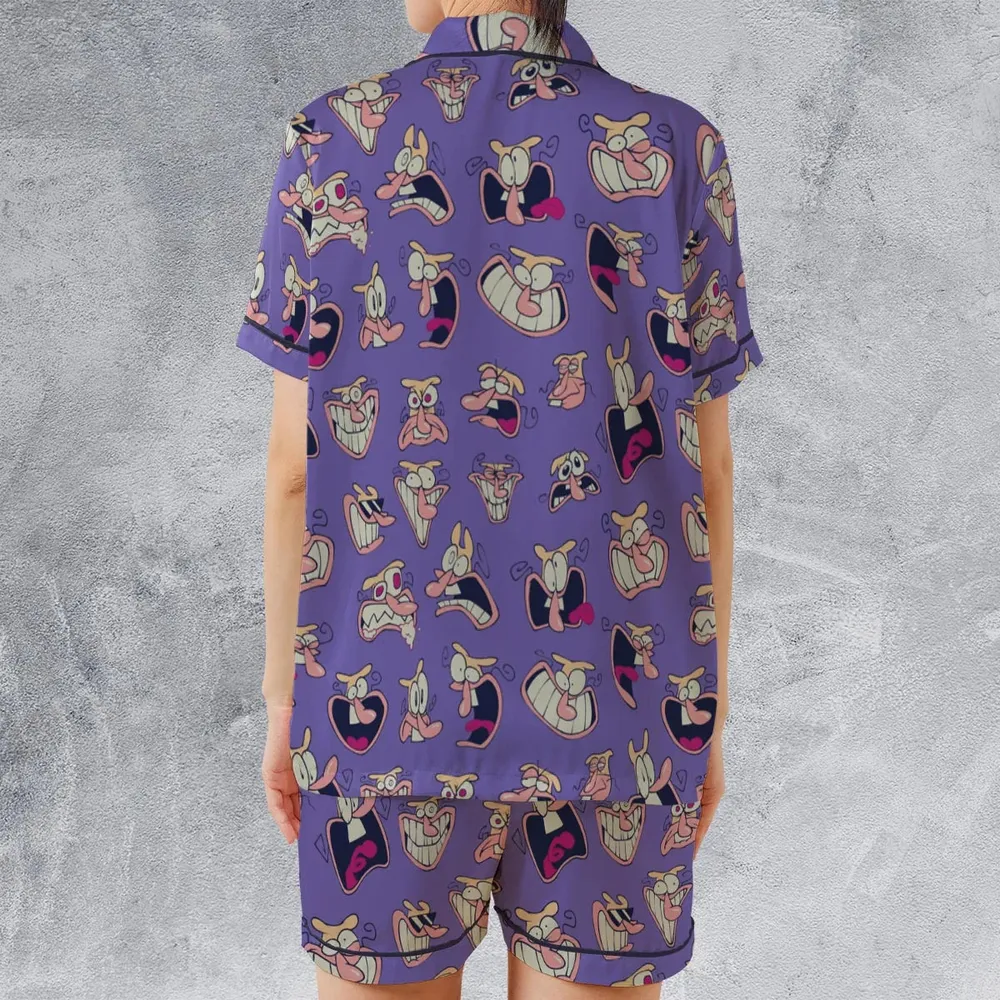 The Noise Pizza Tower Satin Short-Sleeve Pajamas Set - 2