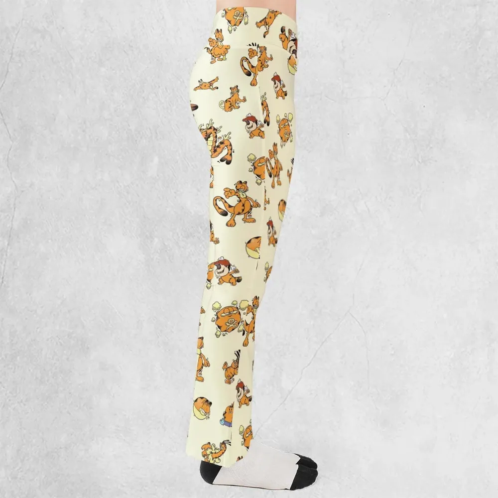 Lazy Legend Garfield Pokemon Mashup Flare Leggings - 2