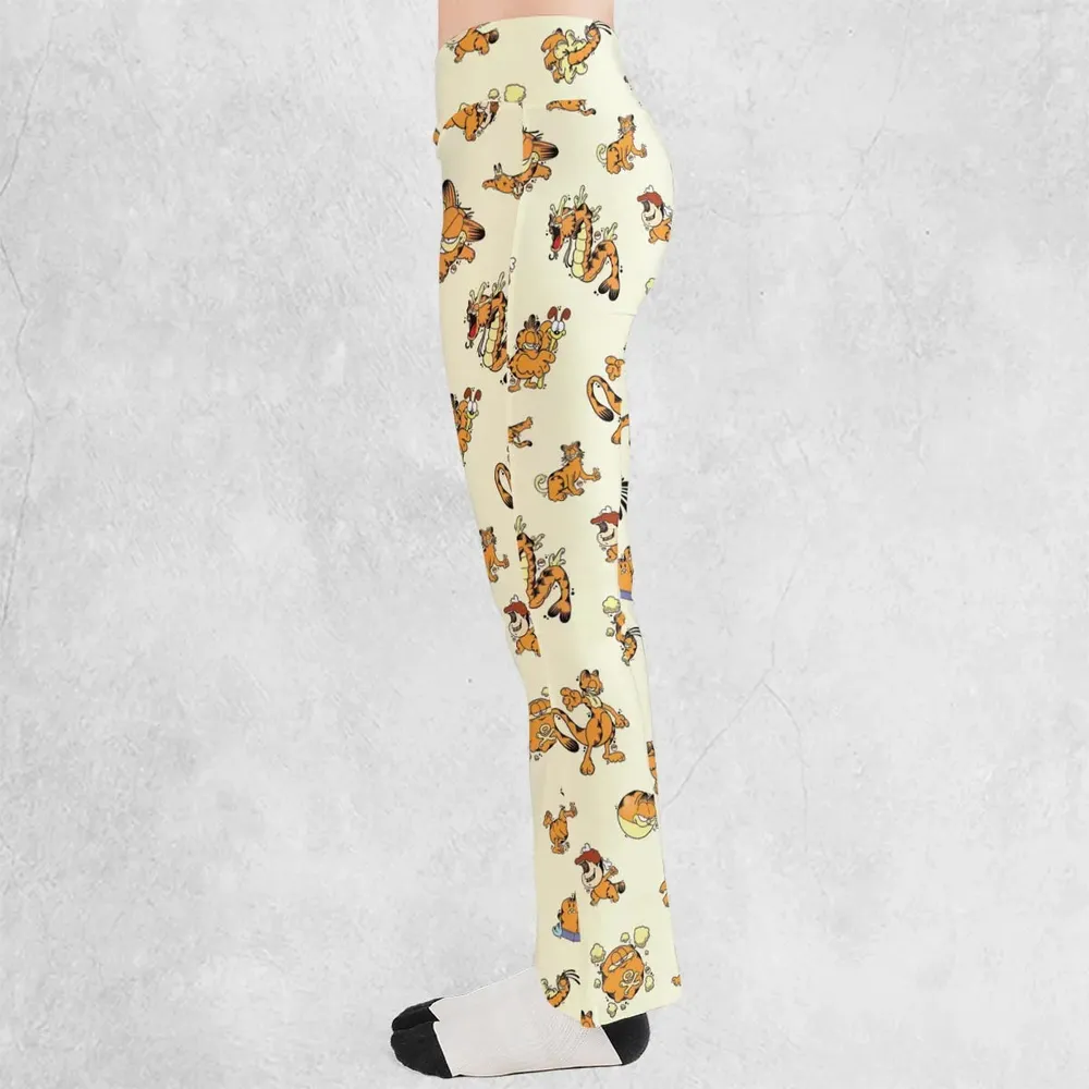 Lazy Legend Garfield Pokemon Mashup Flare Leggings - 3