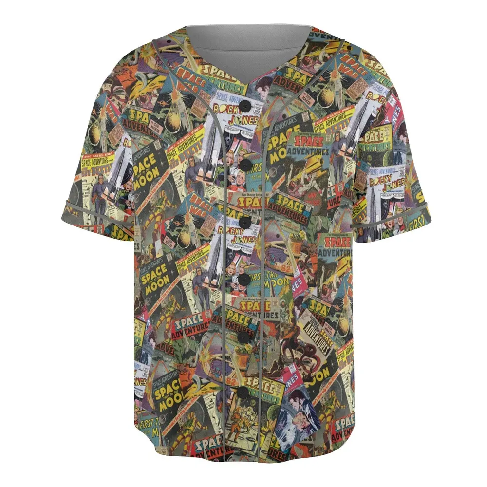 Comic-Con Cartoon Unisex Baseball Jersey - 3