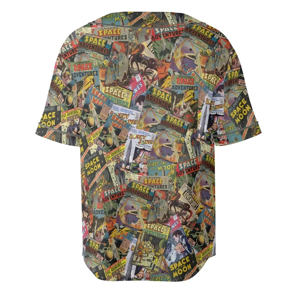 Comic-Con Cartoon Unisex Baseball Jersey - 4