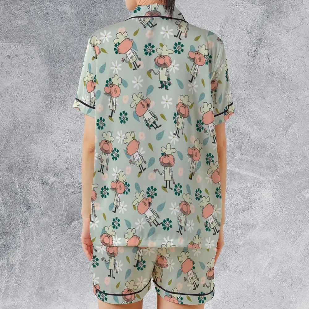 Old Bill Peabody's Improbable History Satin Short-Sleeve Pajamas Set - 2
