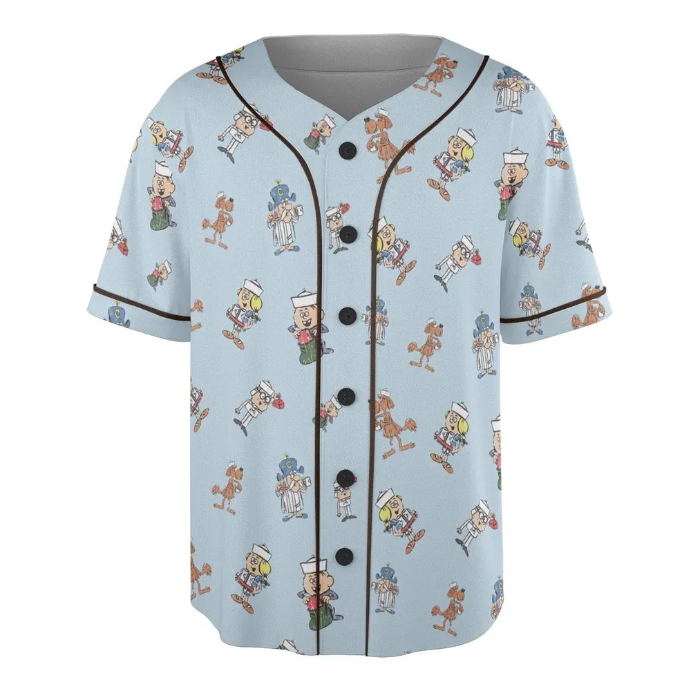 Vintage Crunch Cereal Unisex Baseball Jersey - 3
