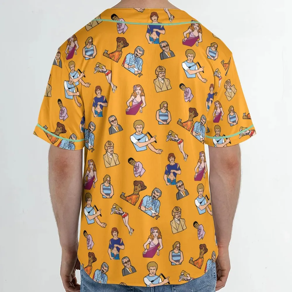 Summer Party Boogie Nights Characters Unisex Baseball Jersey - 2