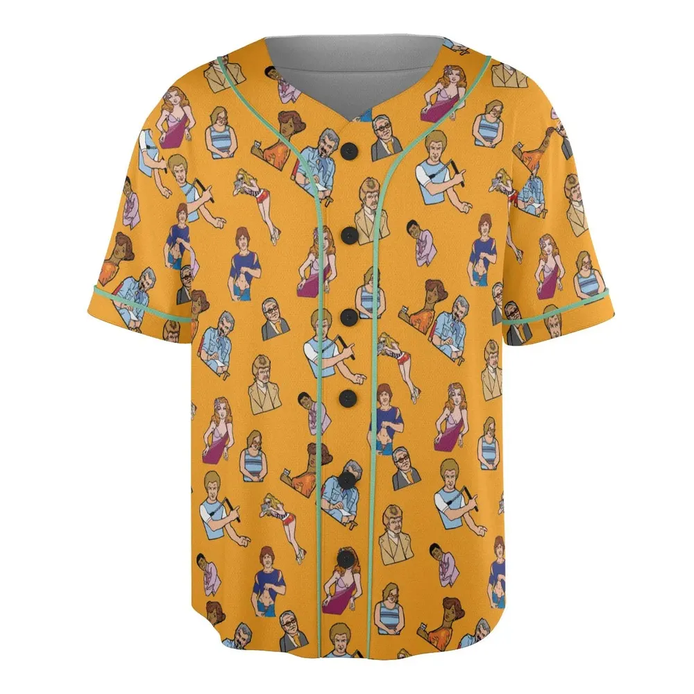Summer Party Boogie Nights Characters Unisex Baseball Jersey - 3