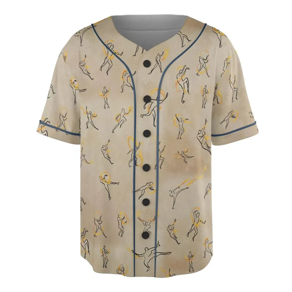 Fire Scroll Avatar The Last Airbender Unisex Baseball Jersey - 3