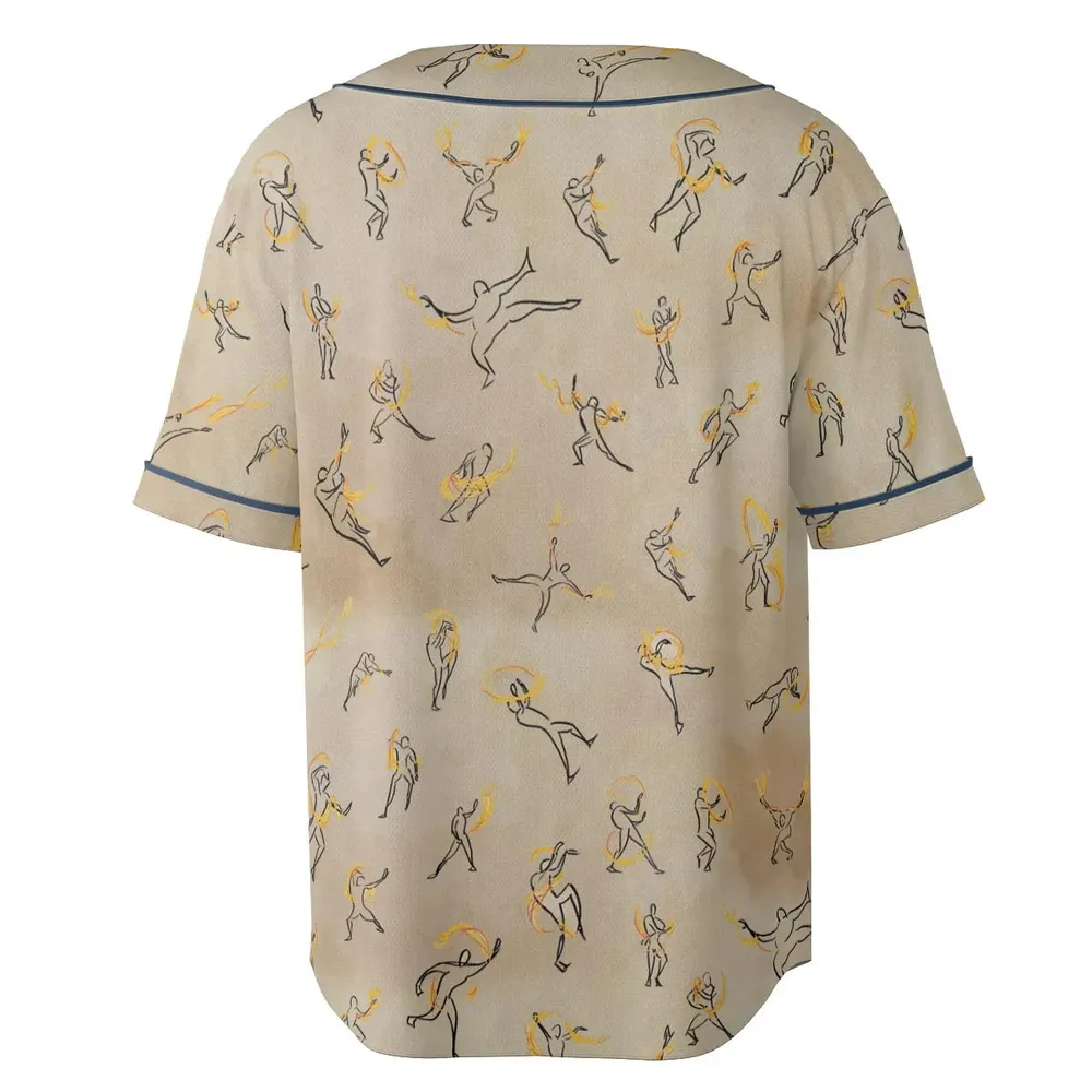 Fire Scroll Avatar The Last Airbender Unisex Baseball Jersey - 4