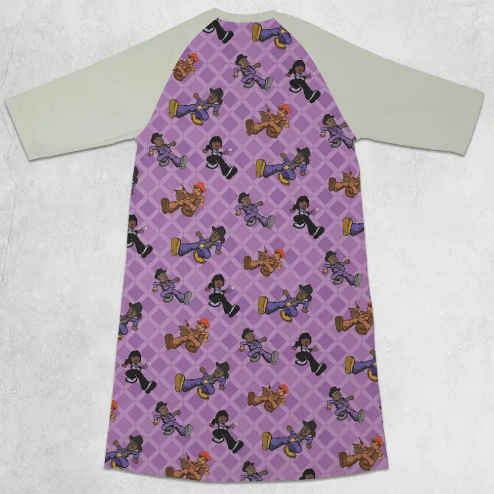 The Playa Haters' Ball Chappelle's Show 3/4 Sleeve Raglan Dress - 2