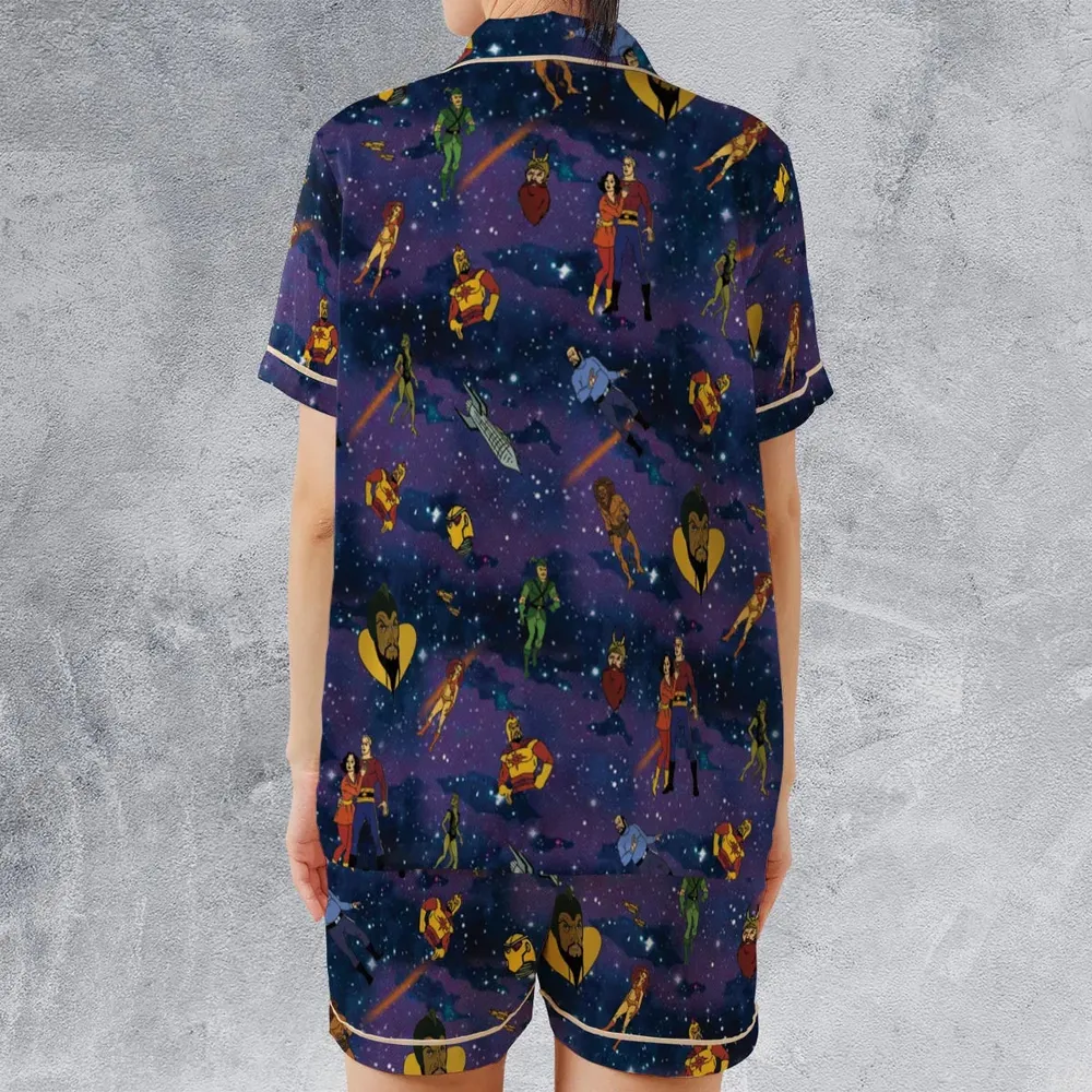 Flash Gordon Cartoon Characters Satin Short-Sleeve Pajamas Set - 2