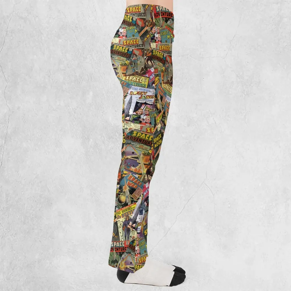Comic-Con Cartoon Flare Leggings - 2