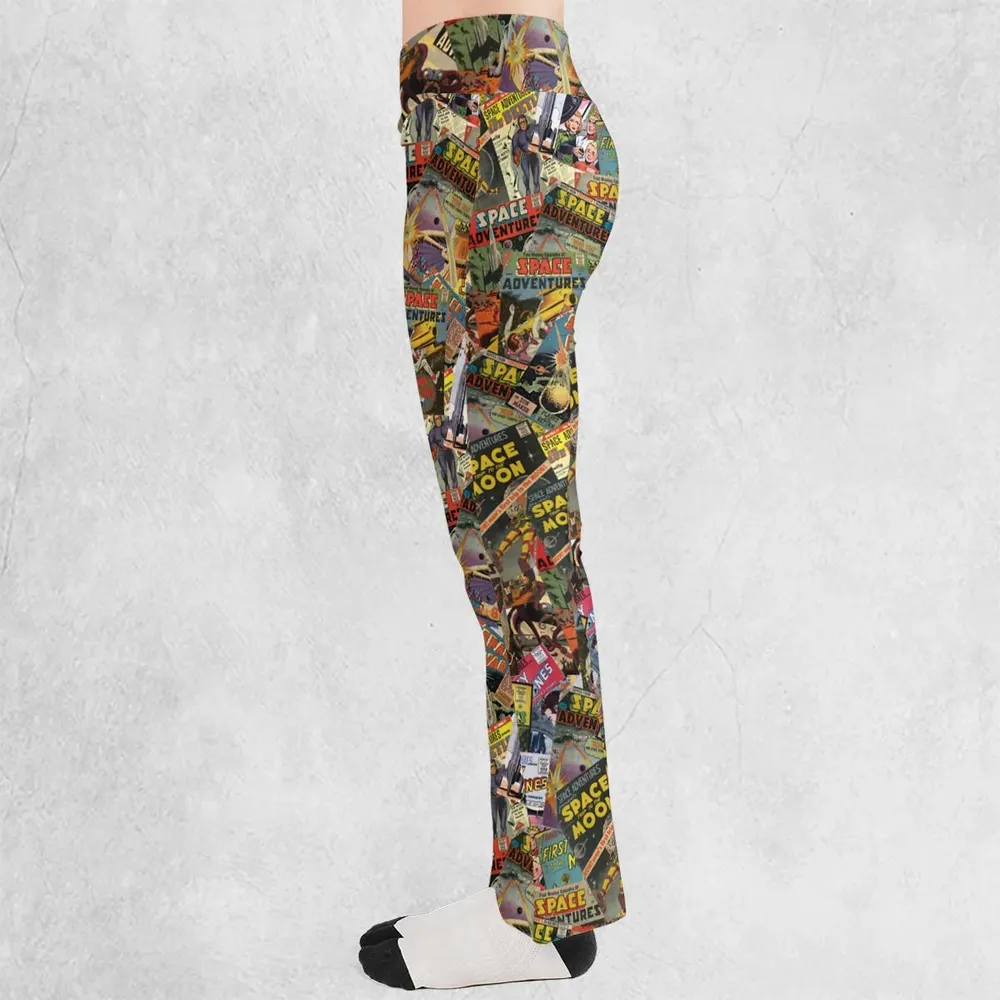 Comic-Con Cartoon Flare Leggings - 3