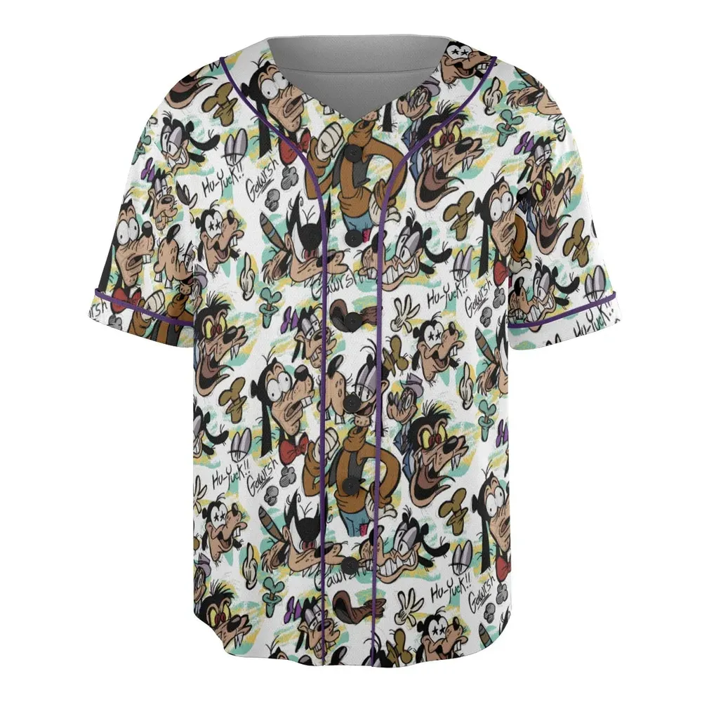 Many Faces Of Goofy Unisex Baseball Jersey - 3