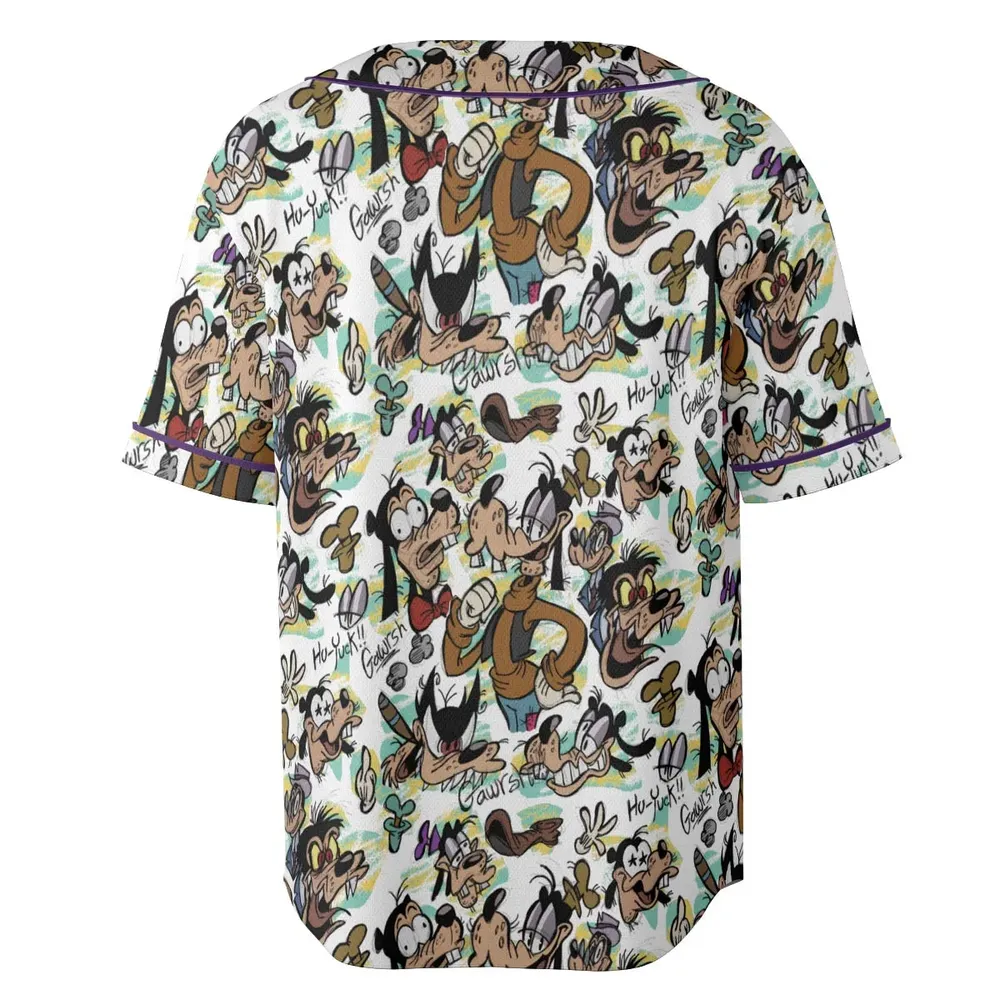 Many Faces Of Goofy Unisex Baseball Jersey - 4