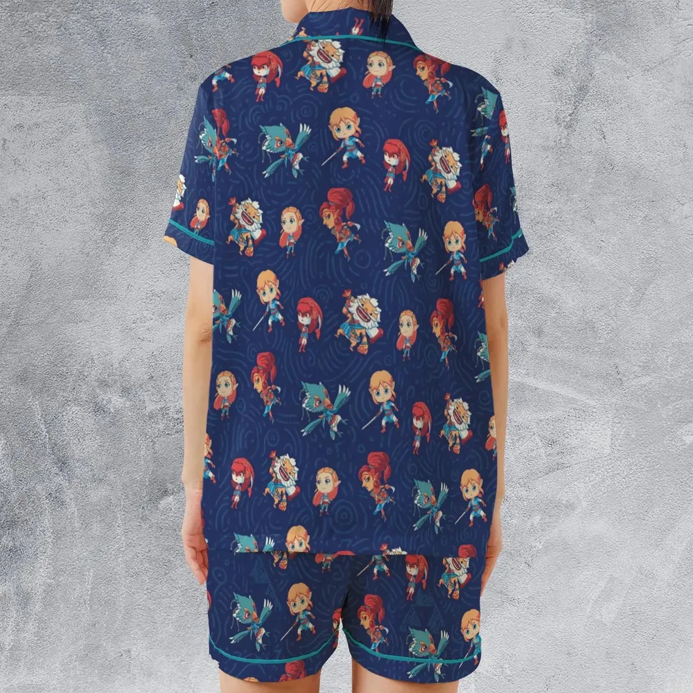 Legend The Legend of Zelda Satin Short-Sleeve Pajamas Set - 2