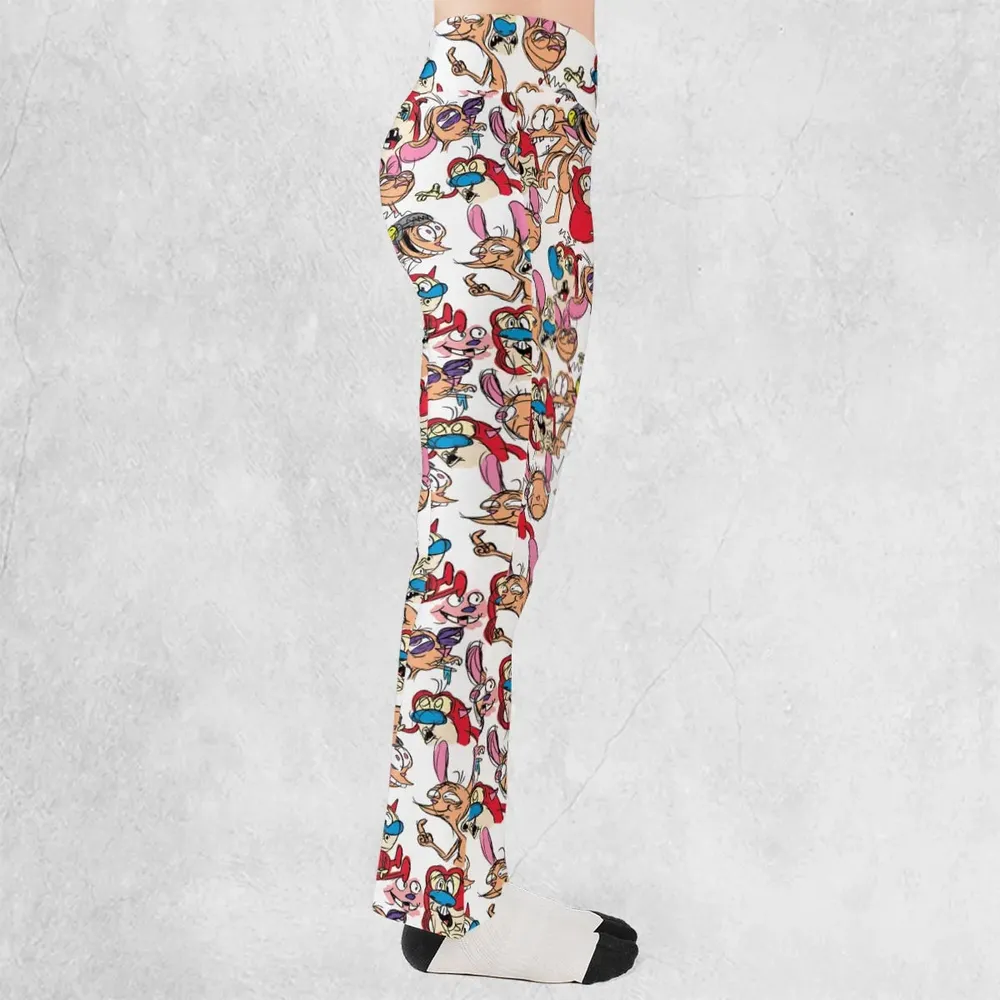 Insane Style The Ren and Stimpy Show Flare Leggings - 2