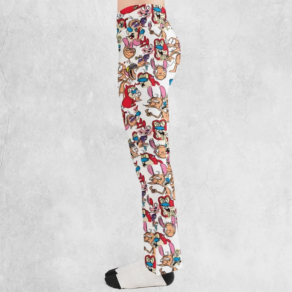 Insane Style The Ren and Stimpy Show Flare Leggings - 3