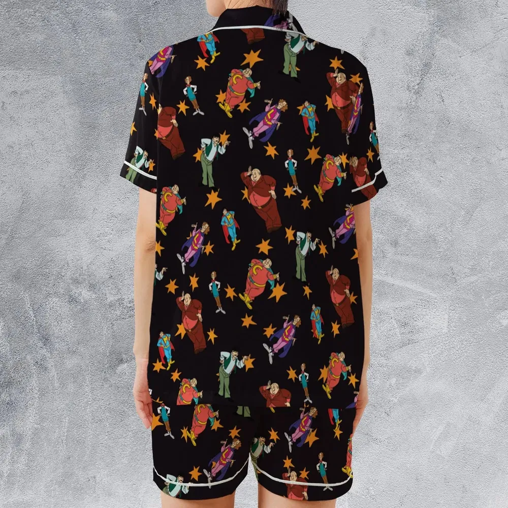 The Three Stooges Action Satin Short-Sleeve Pajamas Set - 2