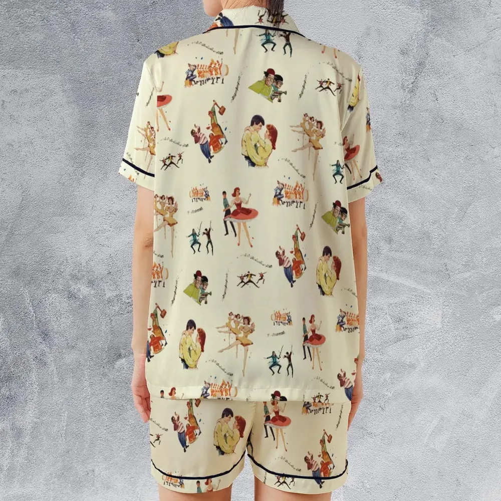 Babes in Toyland Characters Satin Short-Sleeve Pajamas Set - 2