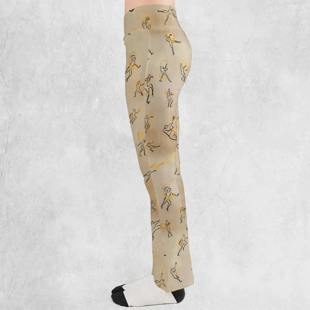 Fire Scroll Avatar The Last Airbender Flare Leggings - 3