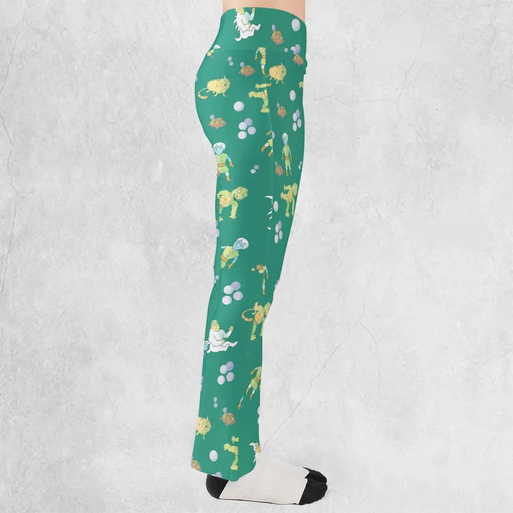 Gorn Alien Star Trek Flare Leggings - 2