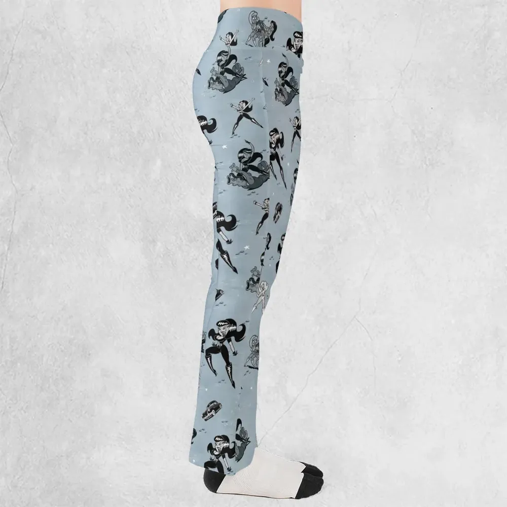 Faster Pussycat Kill Kill Characters Flare Leggings - 2