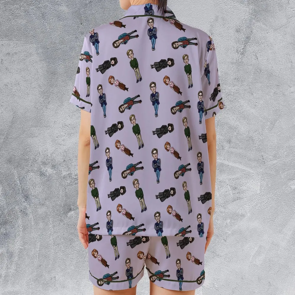 Cult Classic The Breakfast Club Satin Short-Sleeve Pajamas Set - 2