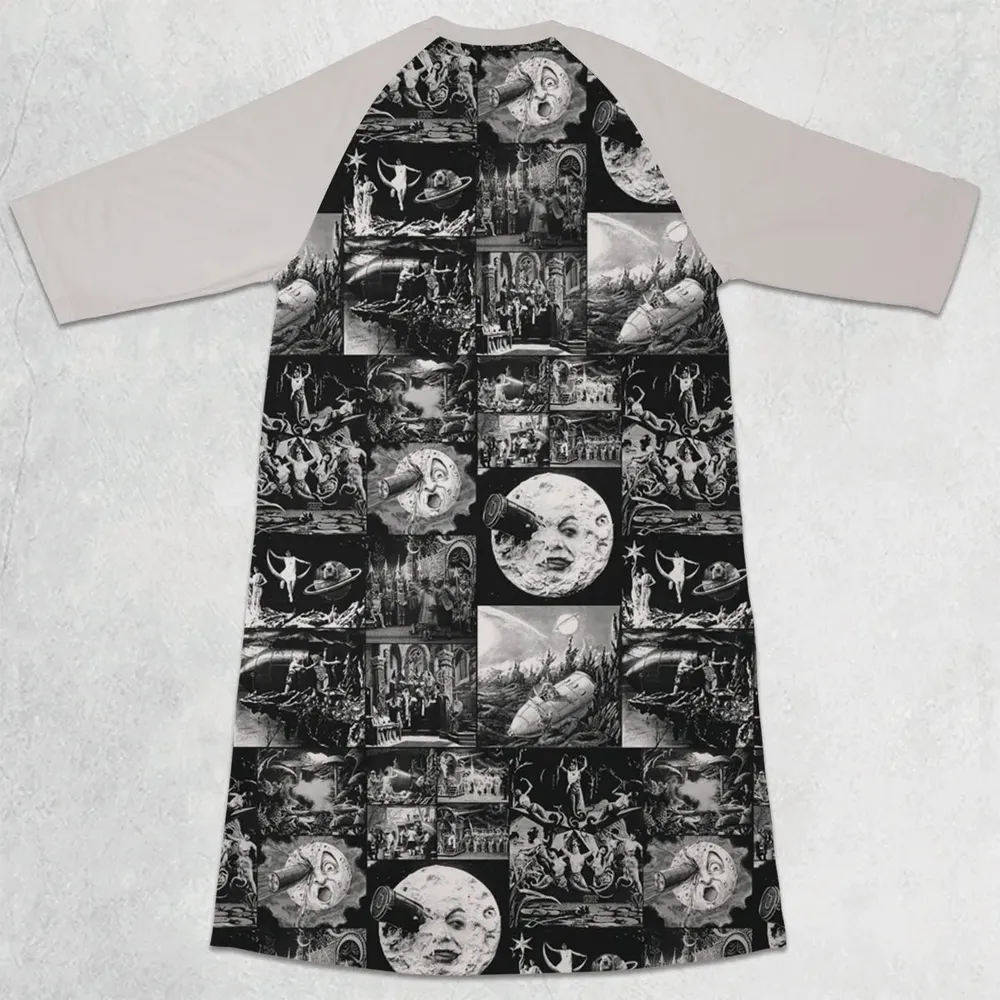 Le Voyage Dans La Lune 1902 3/4 Sleeve Raglan Dress - 2