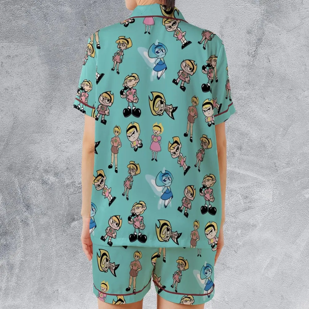 The Grim Adventures of Billy and Mandy Satin Short-Sleeve Pajamas Set - 2