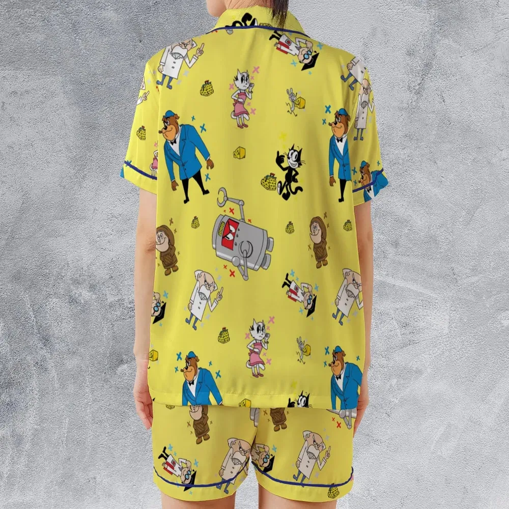 Felix The Cat Characters Satin Short-Sleeve Pajamas Set - 2