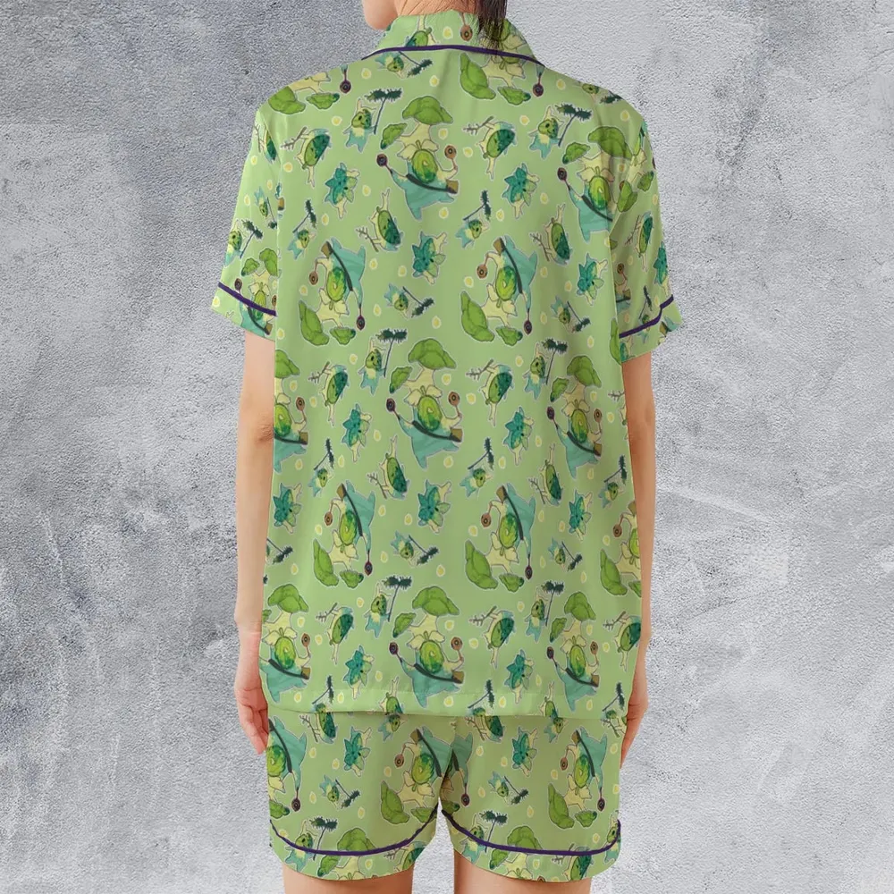 Find The Korok The Legend of Zelda Satin Short-Sleeve Pajamas Set - 2