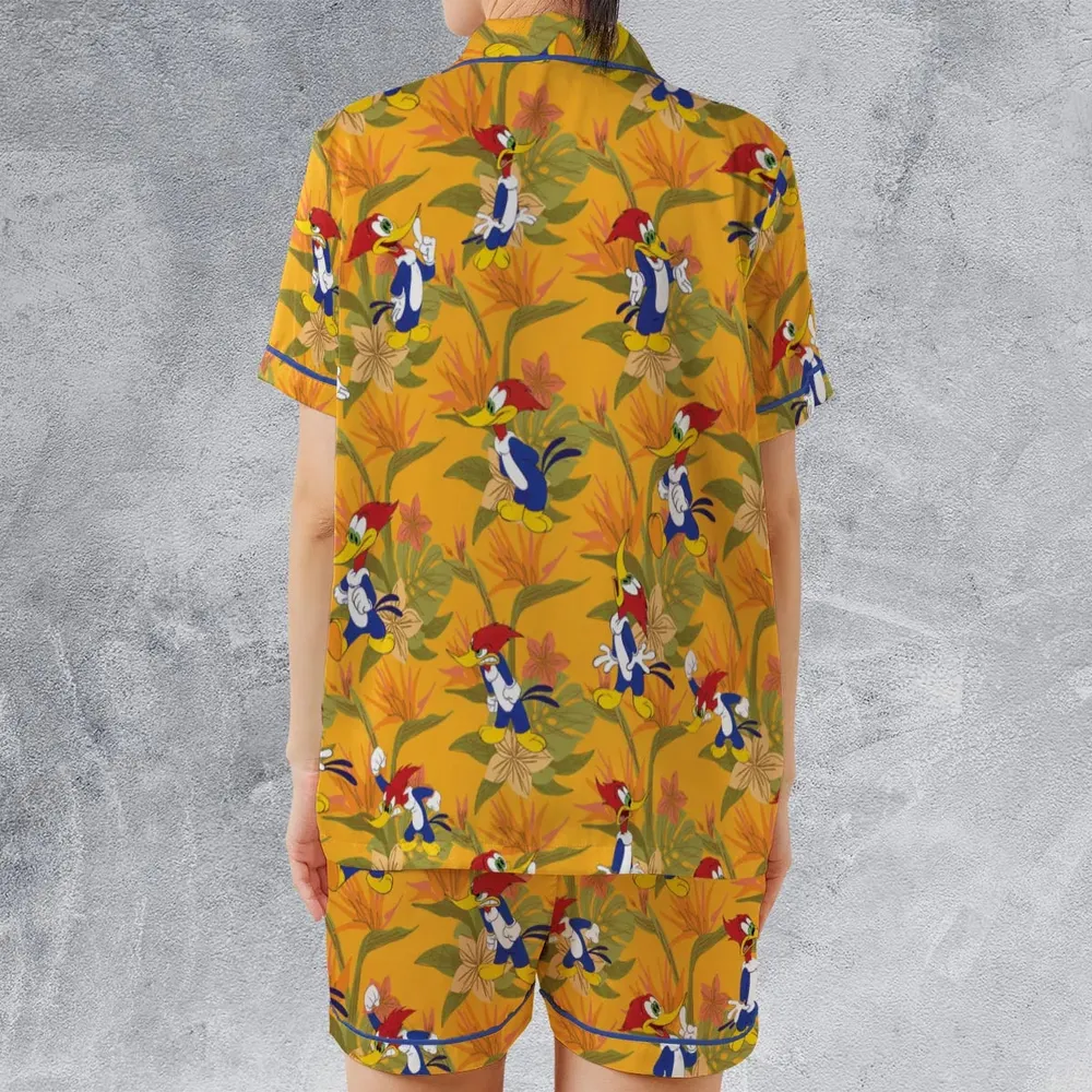Woody Woodpecker Satin Short-Sleeve Pajamas Set - 2