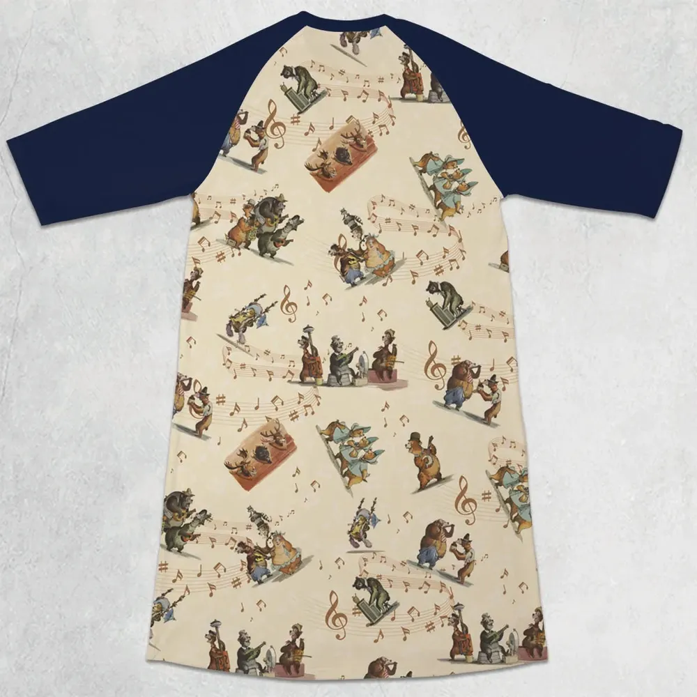 Country Bear Jamboree 3/4 Sleeve Raglan Dress - 2