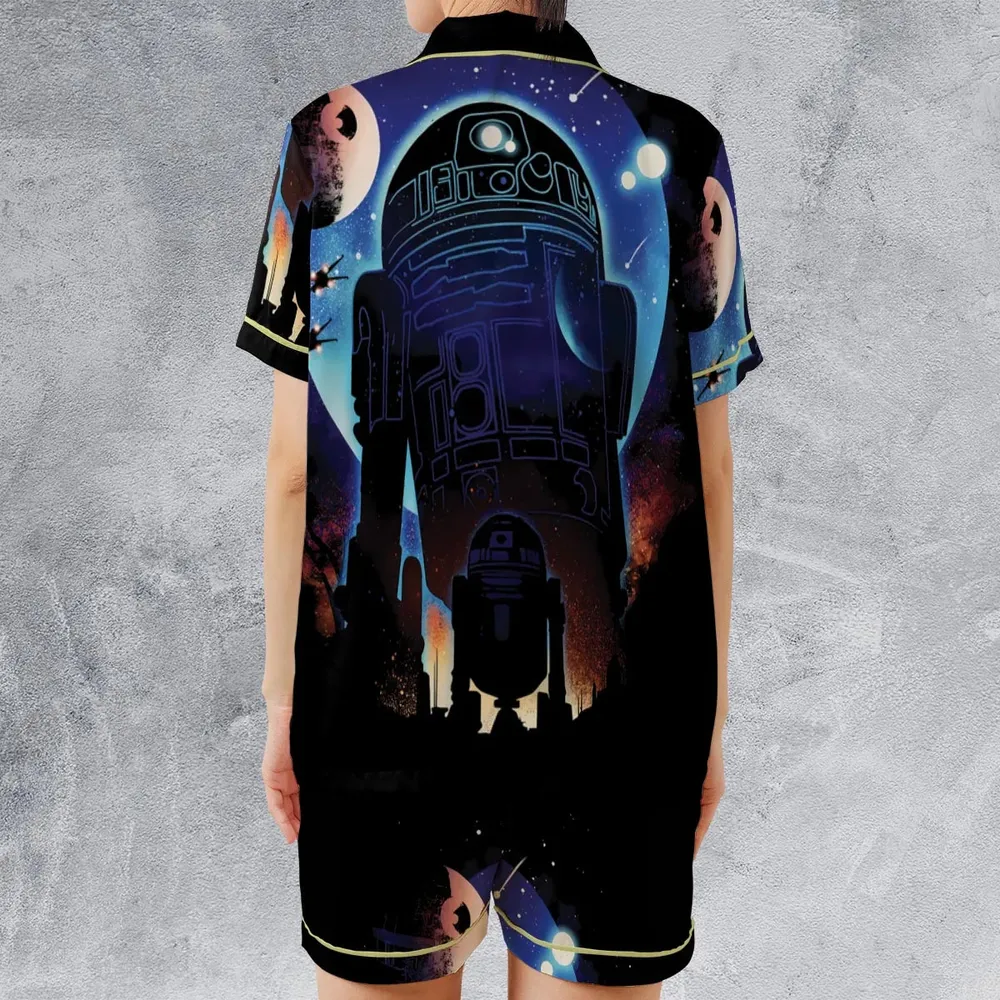 Droid Night Star Wars Satin Short-Sleeve Pajamas Set - 2