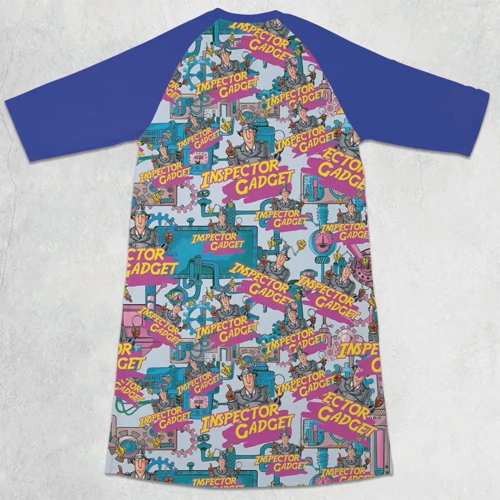 Inspector Mode Inspector Gadget 3/4 Sleeve Raglan Dress - 2