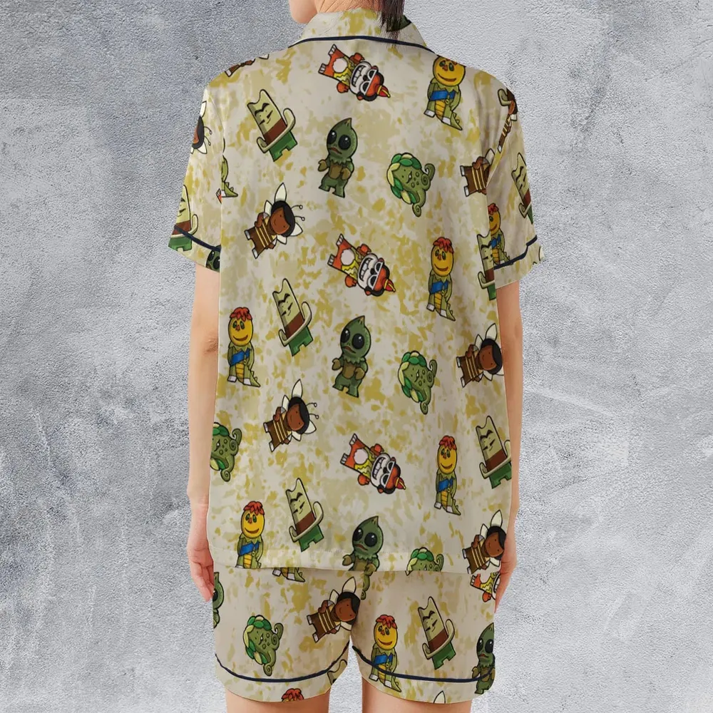 Sid and Marty Krofft Shows Satin Short-Sleeve Pajamas Set - 2