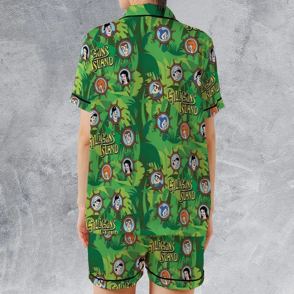 Gilligan's Island Characters Satin Short-Sleeve Pajamas Set - 2
