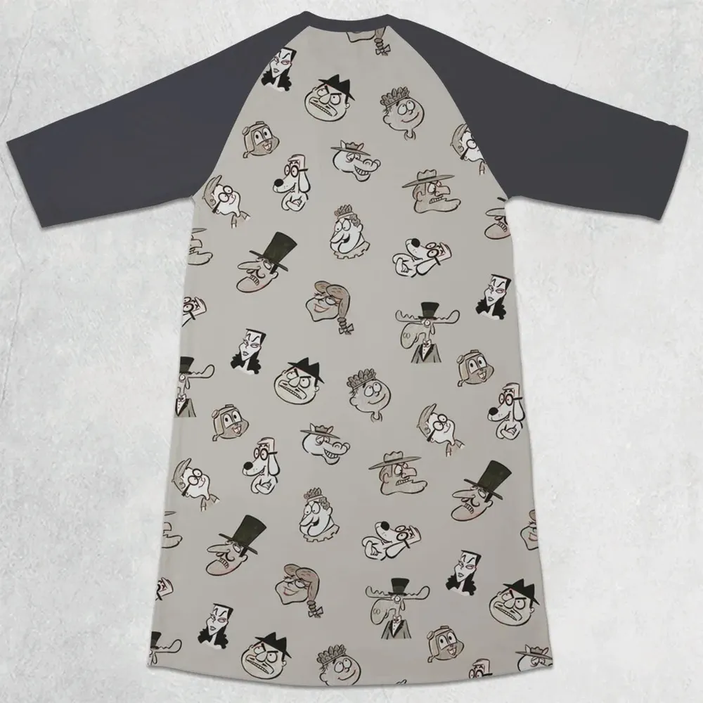 Jay Ward Tribute 3/4 Sleeve Raglan Dress - 2