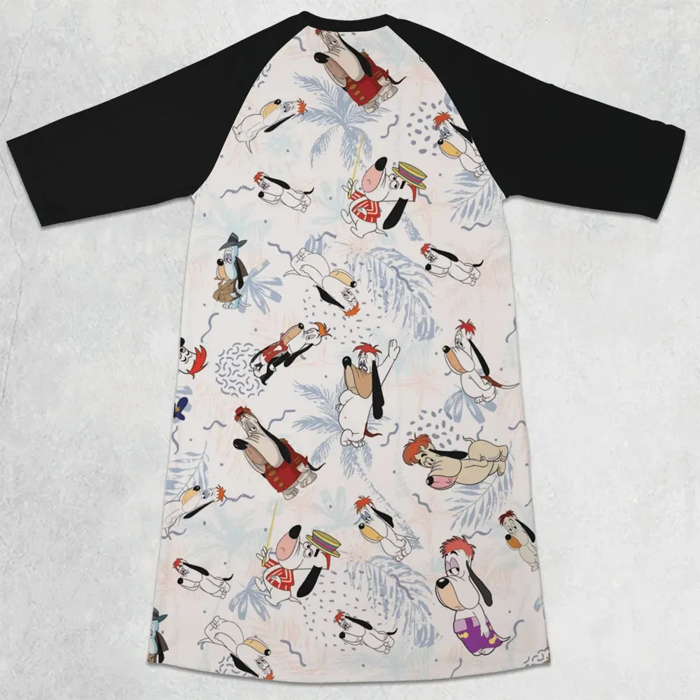 Droopy Dog 3/4 Sleeve Raglan Dress - 2