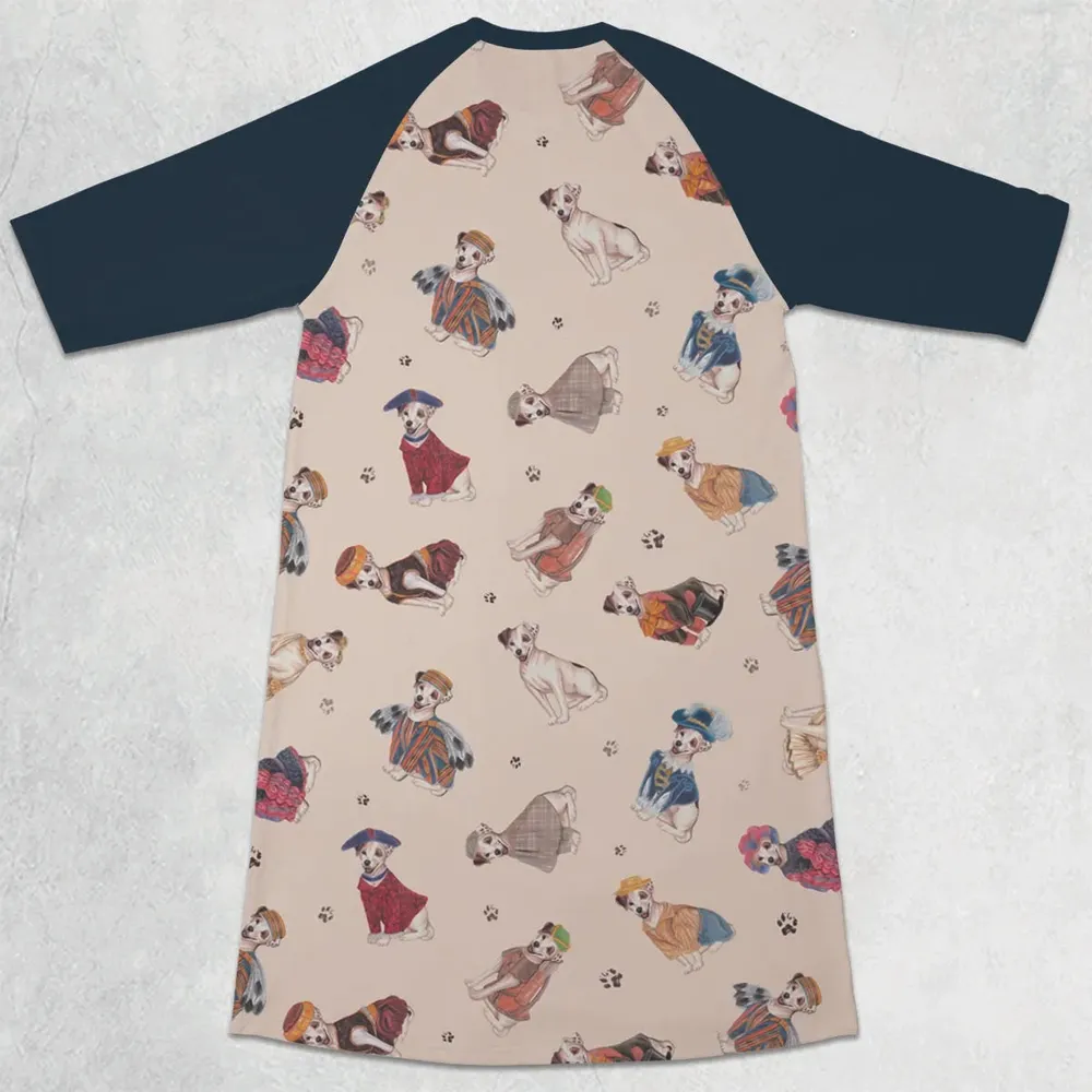 MagiCloth Costume Wishbone 3/4 Sleeve Raglan Dress - 2