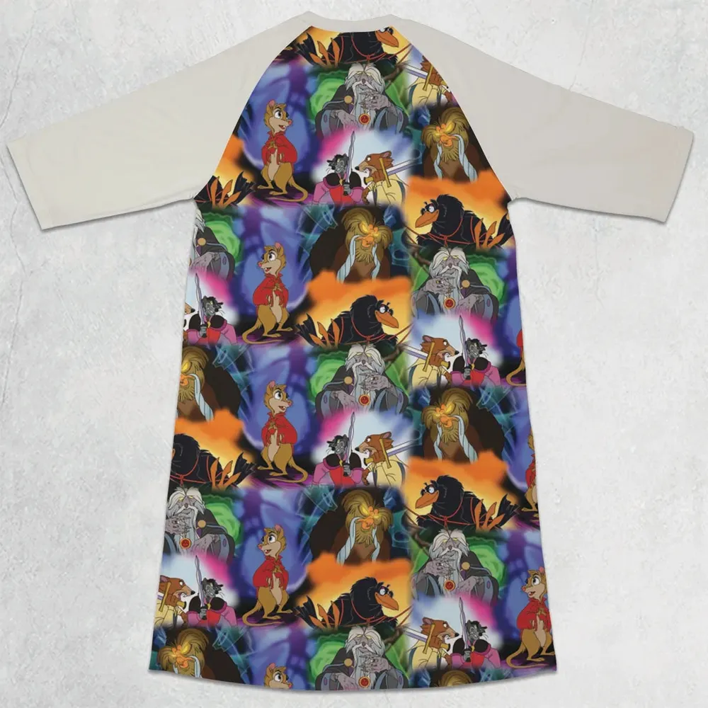 The Secret of Nimh 3/4 Sleeve Raglan Dress - 2