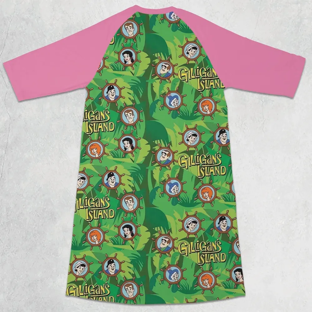 Gilligan's Island Characters 3/4 Sleeve Raglan Dress - 2