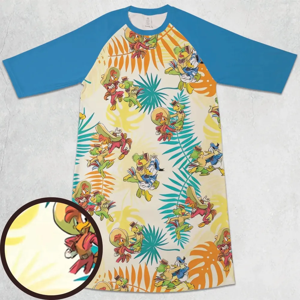 Coneheads Aykroyd Retro 90's Comedy 3/4 Sleeve Raglan Dress - 1