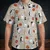 Ghosts, Cats & Pumpkin Dice Button Down Shirt - 1